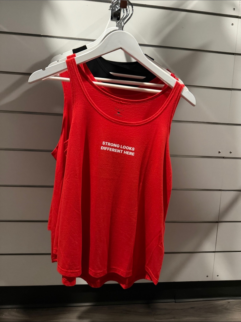 Red Scoop Neck Tank - Pure Barre 25th anniversary
